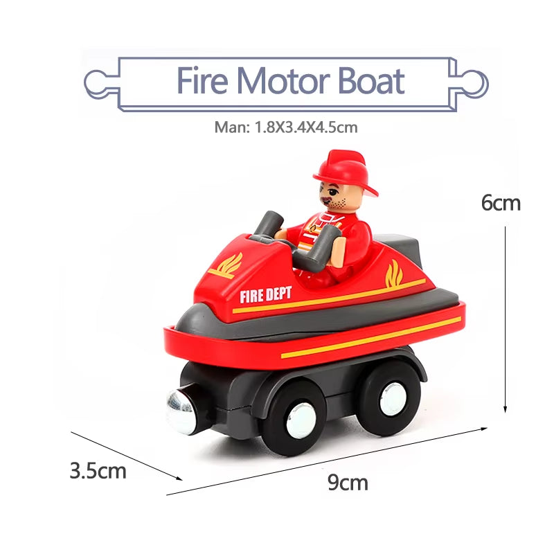 Magnetic Car Toy Function Train Track Scene Car Truck Accessories Compatible with Wooden Track Children'S Educational Toys W09
