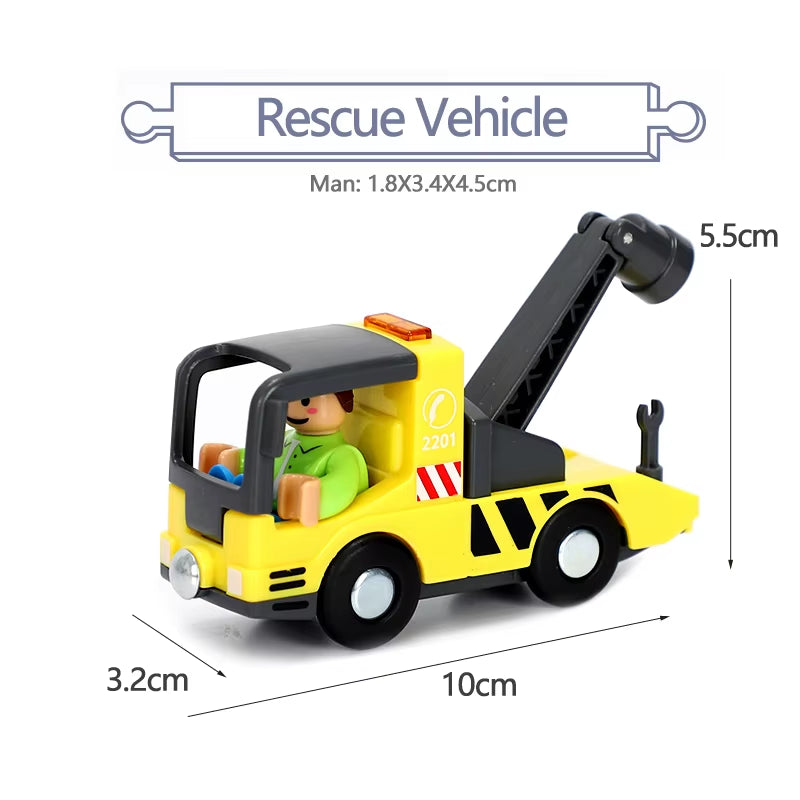 Magnetic Car Toy Function Train Track Scene Car Truck Accessories Compatible with Wooden Track Children'S Educational Toys W09