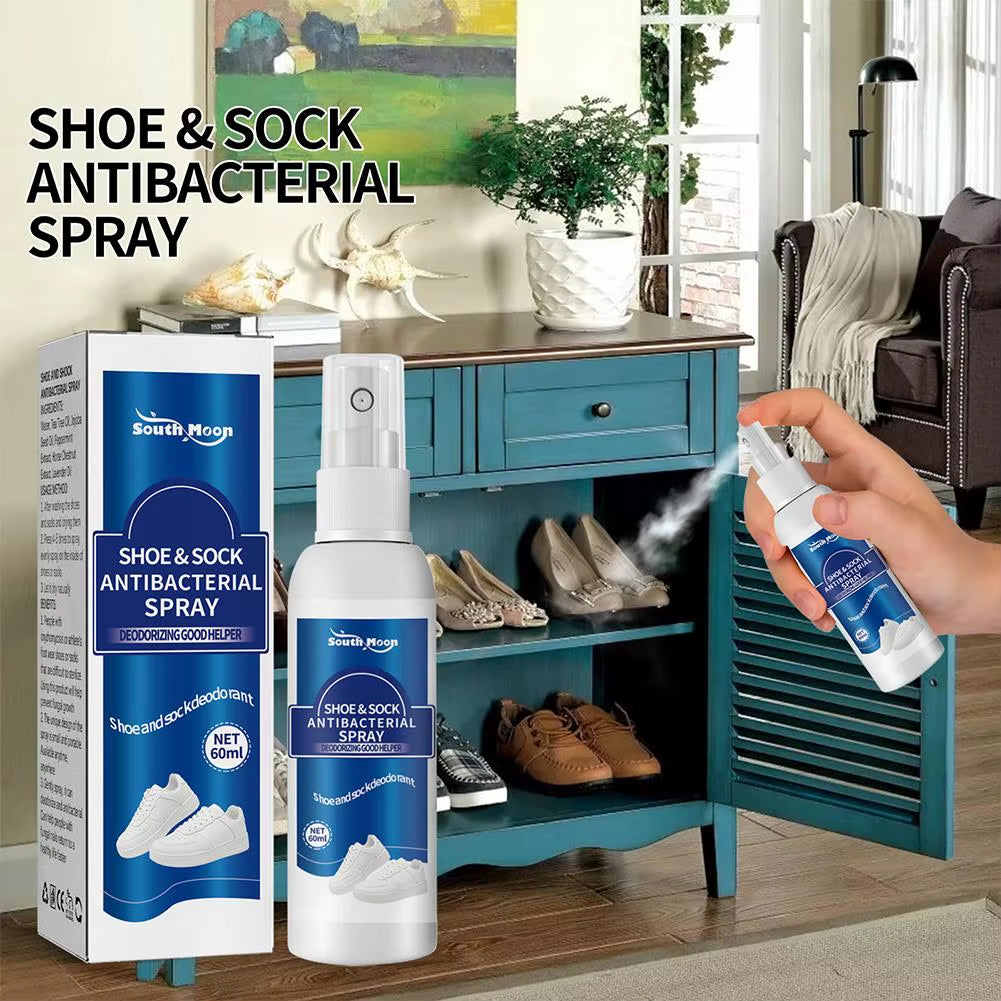 Foot Odor Deodorizer Spray Multi-Purpose Odor Removal for Shoe Refreshing Foot Spray Anti-Sweat Foot Care Odor Remover