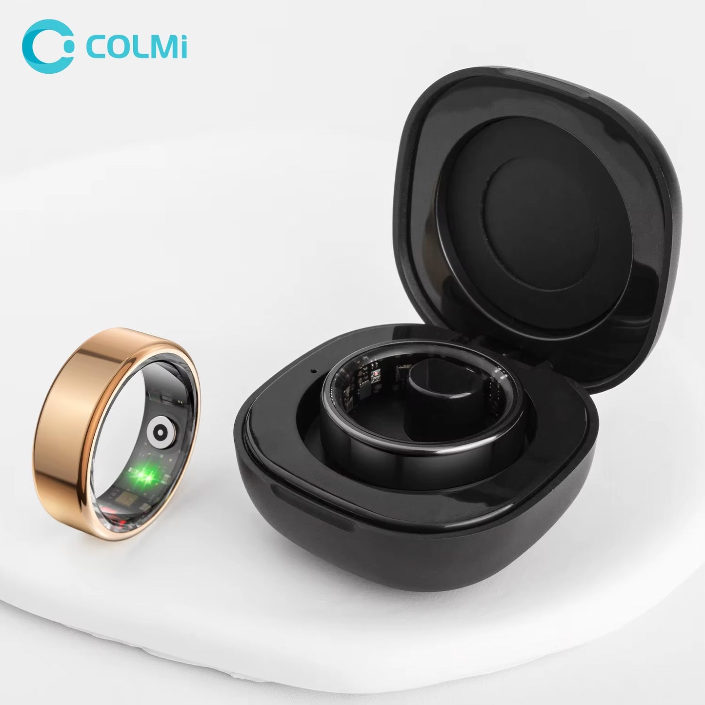 2024 R02 Smart Ring with Charging Case for Men Women, Battery Life, 39 Days, Health Monitor, 5ATM Waterproof