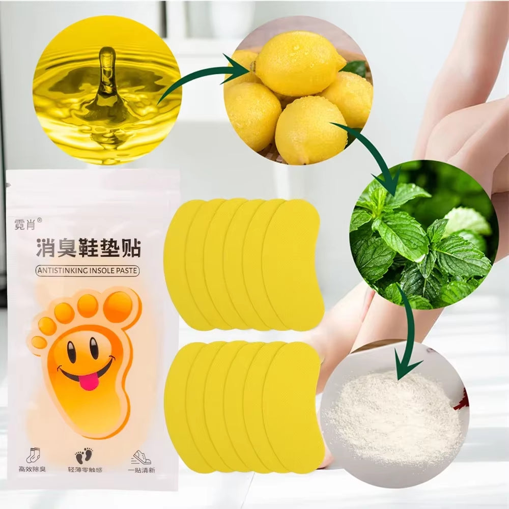 12/48Pcs Shoes Deodorant Sticker Deodorant Foot Odor Deodorants Sneaker Smell Fresh Deodorant Insole Sterilization Sticker
