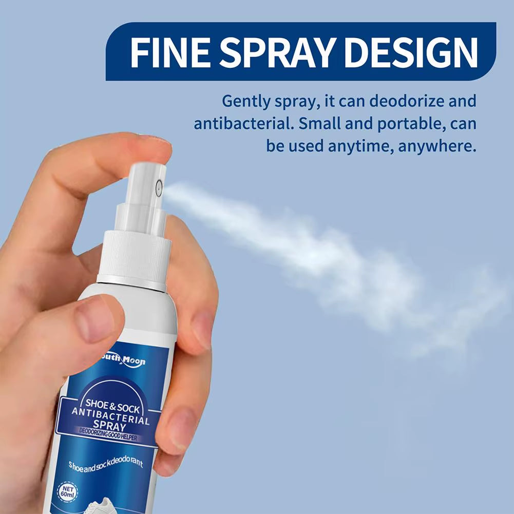 Foot Odor Deodorizer Spray Multi-Purpose Odor Removal for Shoe Refreshing Foot Spray Anti-Sweat Foot Care Odor Remover