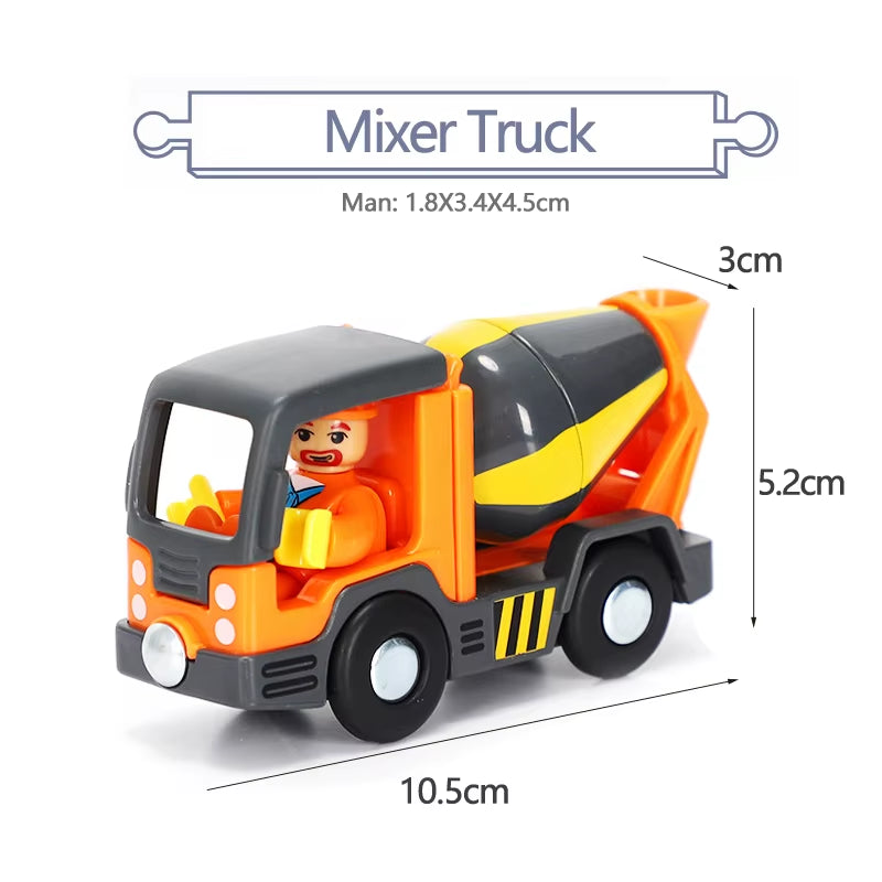 Magnetic Car Toy Function Train Track Scene Car Truck Accessories Compatible with Wooden Track Children'S Educational Toys W09