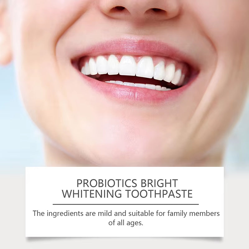 SP-6 Probiotic Toothpaste Whiten Clean Teeth Remove Stains Oral Care Management Fresh Breath with Sodium Saccharin Lactobacillus