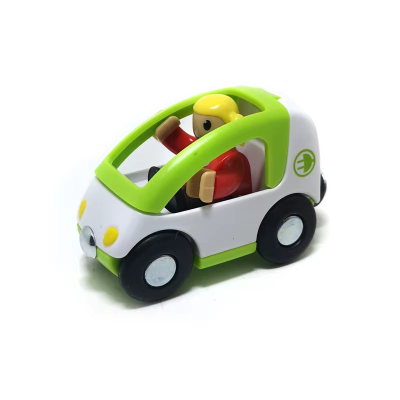 Magnetic Car Toy Function Train Track Scene Car Truck Accessories Compatible with Wooden Track Children'S Educational Toys W09