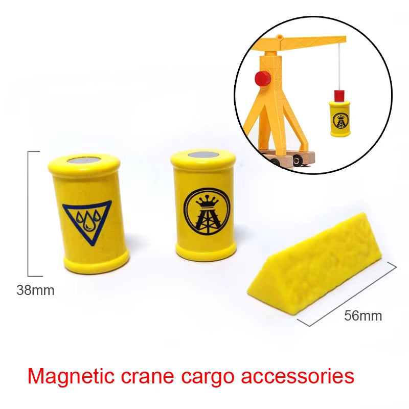 Magnetic Car Toy Function Train Track Scene Car Truck Accessories Compatible with Wooden Track Children'S Educational Toys W09