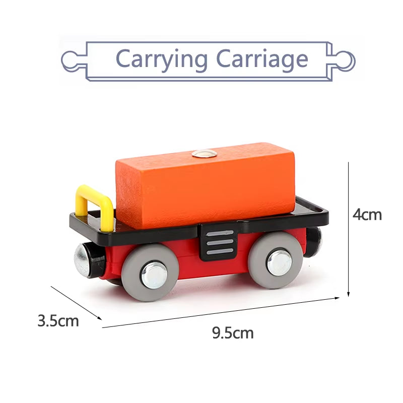 Magnetic Car Toy Function Train Track Scene Car Truck Accessories Compatible with Wooden Track Children'S Educational Toys W09