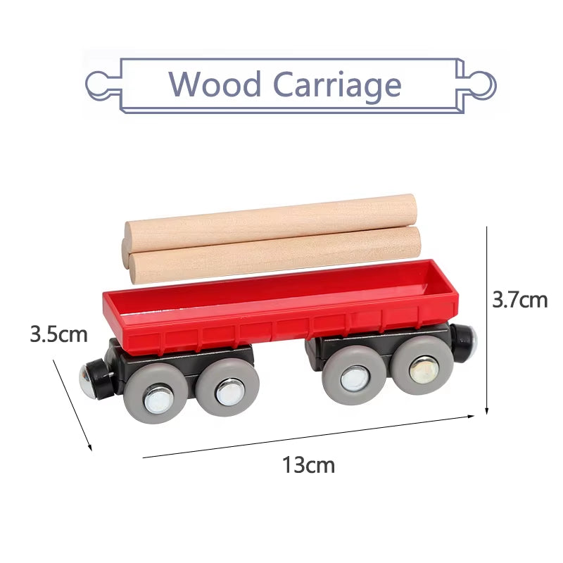 Magnetic Car Toy Function Train Track Scene Car Truck Accessories Compatible with Wooden Track Children'S Educational Toys W09