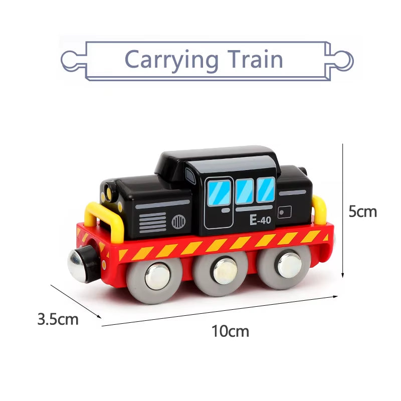 Magnetic Car Toy Function Train Track Scene Car Truck Accessories Compatible with Wooden Track Children'S Educational Toys W09