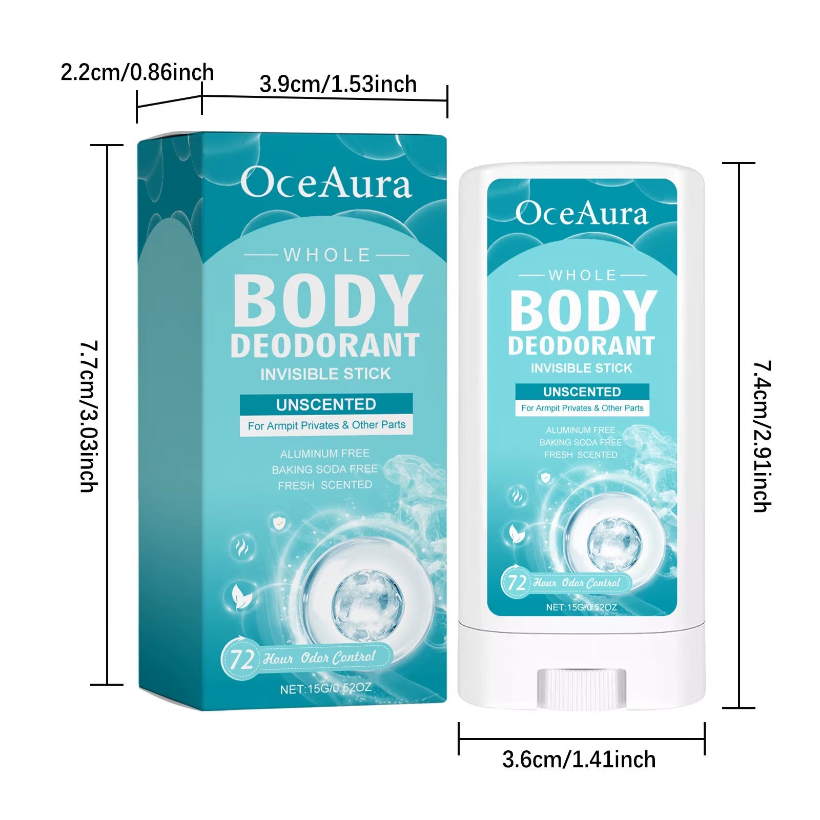 Women'S Full Body Deodorant Stick, Lavender Scent, Aluminum-Free Deodorant Stick, Long Lasting Effect, Preferred Gift for Female