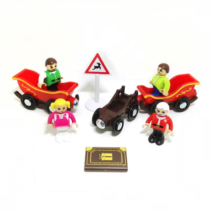 Magnetic Car Toy Function Train Track Scene Car Truck Accessories Compatible with Wooden Track Children'S Educational Toys W09