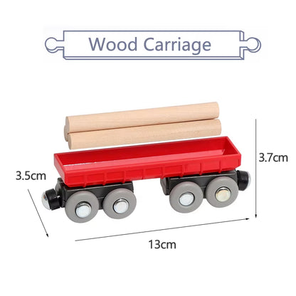 Magnetic Car Toy Function Train Track Scene Car Truck Accessories Compatible with Wooden Track Children'S Educational Toys W09